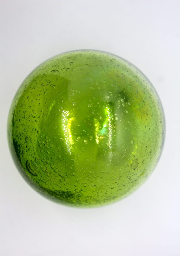 Blown Glass Spheres Green Lemon