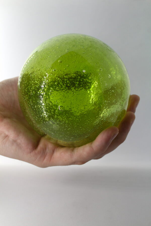Blown Glass Balls Lemon Green