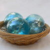 Blown Glass Balls Aqua