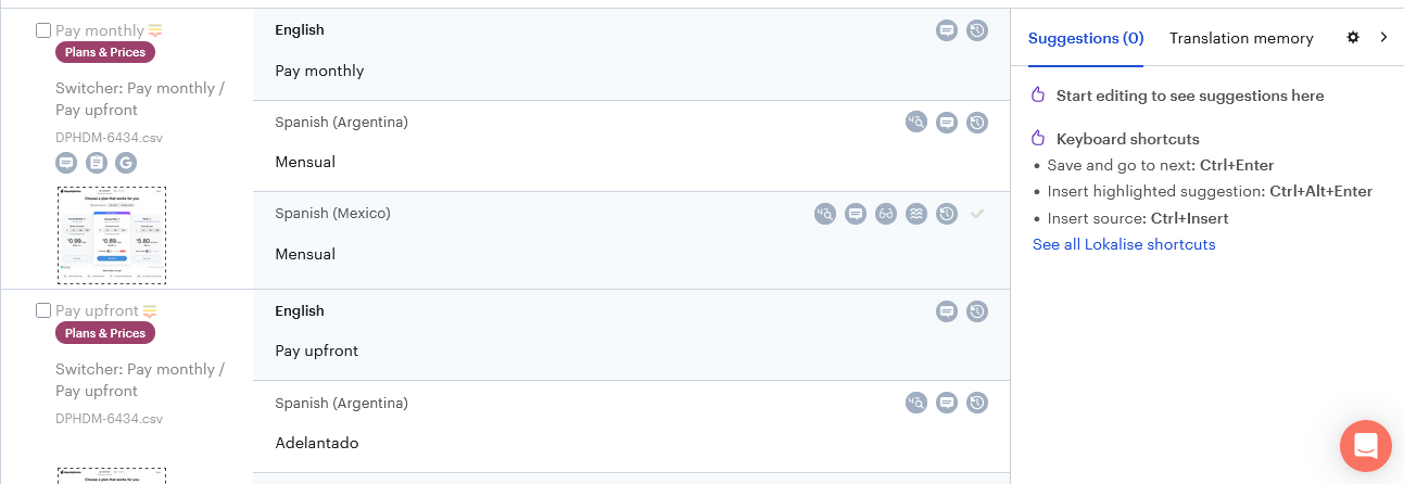 English to Spanish Translations